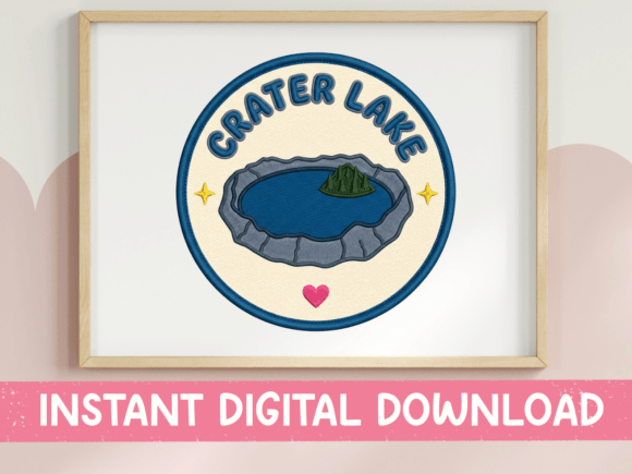 Bring Crater Lake's Magic Home: The SVG Badge Design