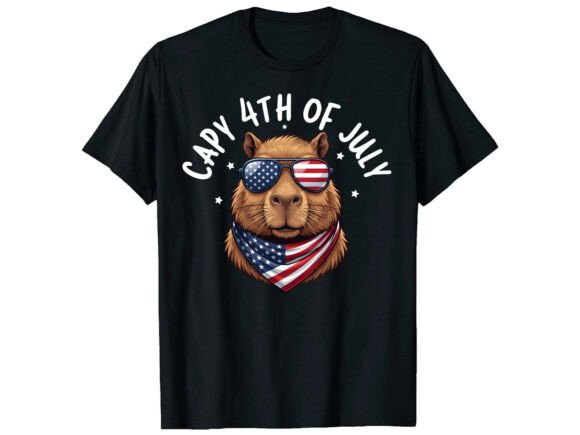 Capybara USA 4th of July T-Shirt: A Designer’s Take