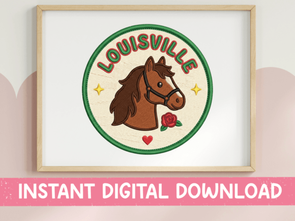 Charm of the Derby City: The Louisville Horse Patch SVG