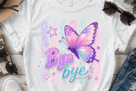 Cute Butterfly Quote PNG Shirt: A Pastel Dream for Your Designs