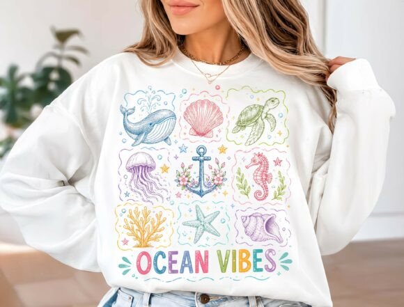 Dive Into Summer: The Ultimate Ocean Vibes PNG Design
