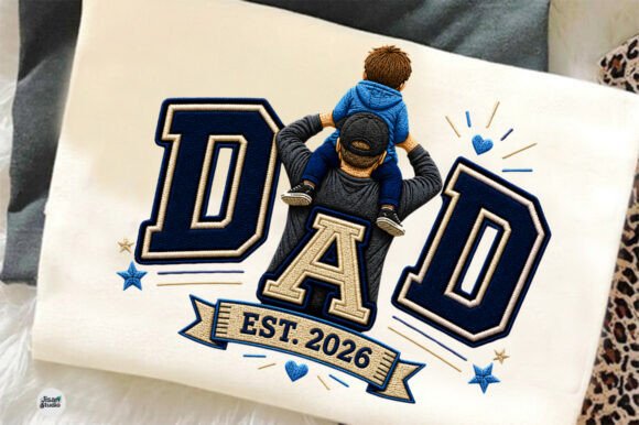 Embroidered Dad Shirt: Your Father's Day PNG for Authentic Designs
