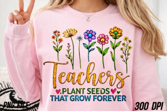 Glitter Teachers Plant Seeds That Grow: A Creative Asset for Meaningful Projects