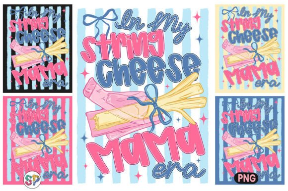In My String Cheese Era: Embracing the Striped Mom PNG Trend