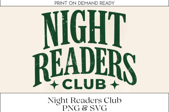 Night Readers Club Retro SVG PNG: A Vintage Design Essential