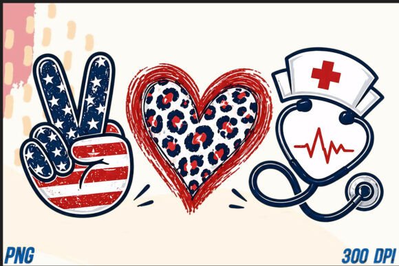 Peace Love Nursing Nurse PNG: A Designer's Take on a Vibrant Tribute