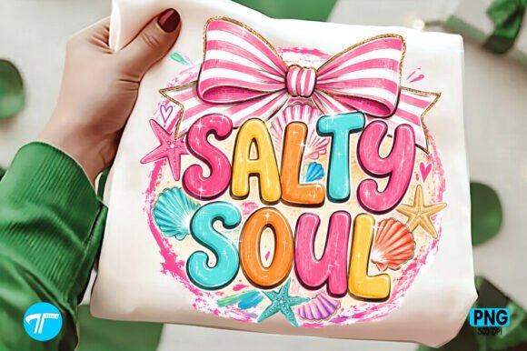 Salty Soul PNG: Your Summer Girls Trip Bow Design Asset