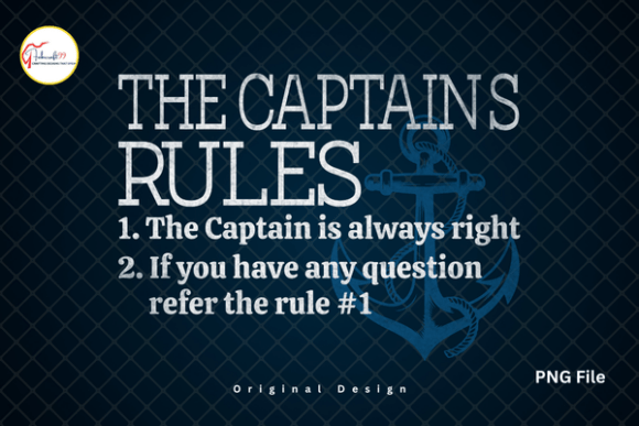 The Captain's Rules Captain Quote Shirt: Nautical Humor for Boating Apparel
