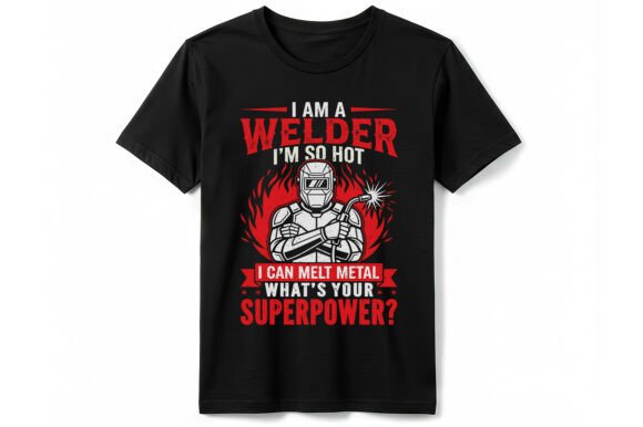 Welder Superpower T-Shirt: I Melt Metal Design